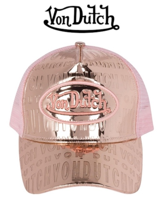 Von Dutch Accessories - Von Dutch Rose Gold Trucker Hat